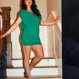 Dark Green BCBG dress